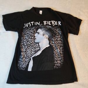 Tultex Justin Beiber Propose World Tour 2016 Graphic Tshirt Size Small